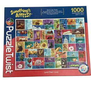Maynard’s PuzzleTwist “Land That I Love” 1000-Piece Jigsaw Puzzle U.S. States Th